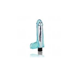 Realistic Jelly Vibrating Dildo Blue